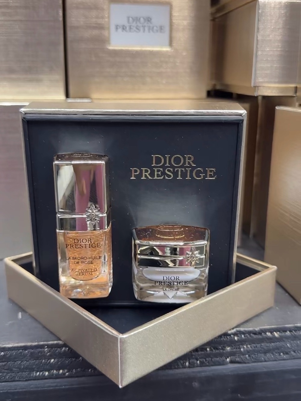 Dior Prestige Skincare Set - Gold & Clear